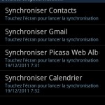 Synchronisation Calendrier Android - Google - Outlook