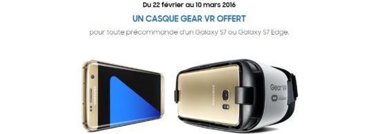 Get a Samsung Galaxy S7 and receive Gear VR headset