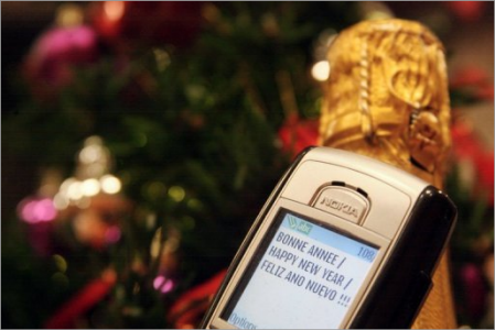Record de SMS envoyés pour le Nouvel An battu