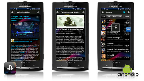 L'application Playstation pour Android