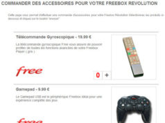 La boutique accessoire pour les abonnés Freebox Revolution accessible