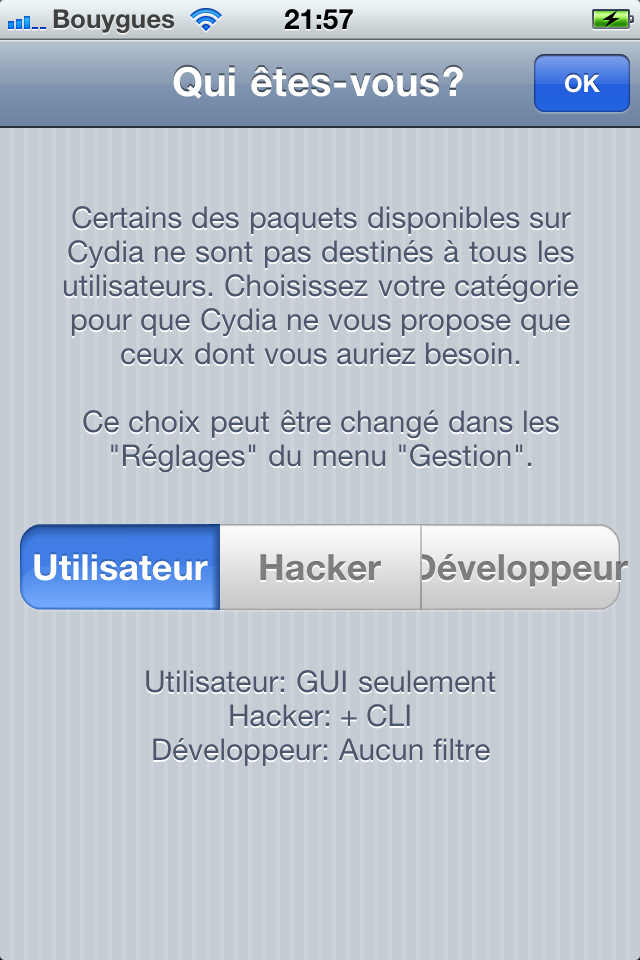 Pas à pas du jailbreak unthetered de l'iOS 4.3.1 avec Redsn0w