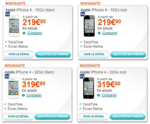 iPhone 4 blanc - Bouygues