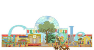 Doodle Google pour fêter le 160ème anniversaire de la 1ère exposition universelle