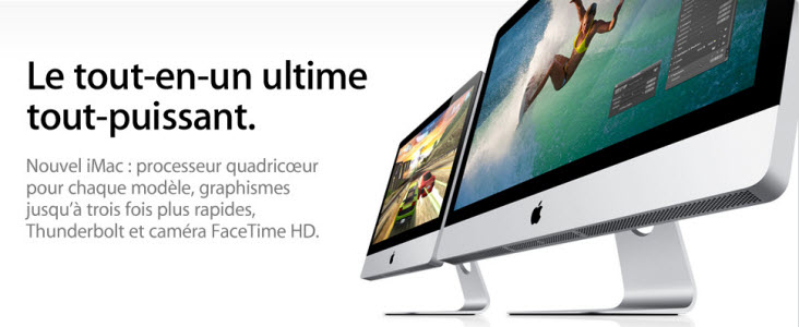 Apple met à jour la gamme iMac