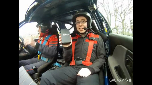 Le Galaxy S II fait du Rallye