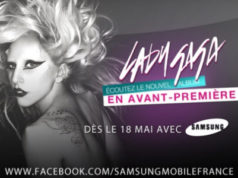 Samsung offre le dernier album de Lady Gaga en pré-écoute
