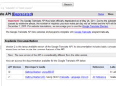 Google stoppe l'API Google Translate