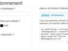 Twitter sort un bouton d'abonnement