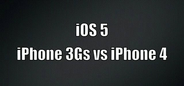 iPhone 3GS vs iPhone 4 sous iOS 5