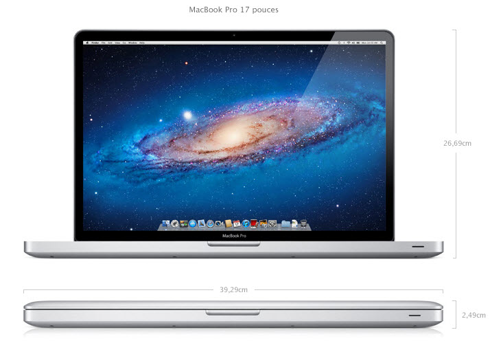 Apple met à jour les MacBook Pro - 17 pouces