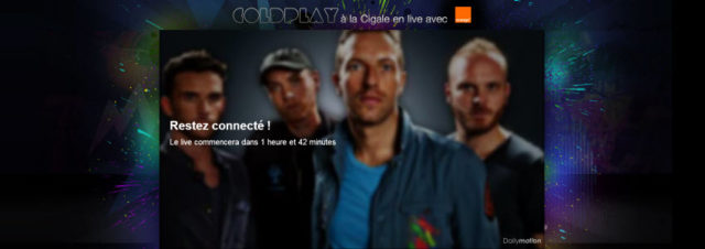 Coldplay : suivez le concert live sur Dailymotion, ce soir, 31 octobre 2011, à partir de 20h45