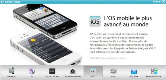 iphone 4S bouygues iOS 5