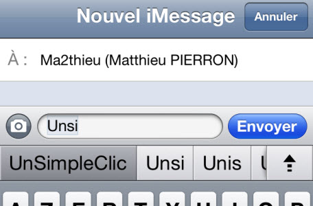 iOS 5 : comment activer le clavier de suggestions de corrections