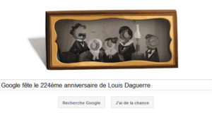 Doodle Google pour le 224ème anniversaire de Louis Daguerre