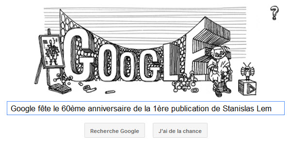 Google fête le 60ème anniversaire de la 1ère publication de Stanislas Lem