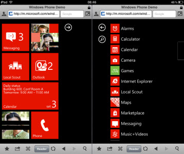 Testez Windows Phone 7 depuis votre smartphone