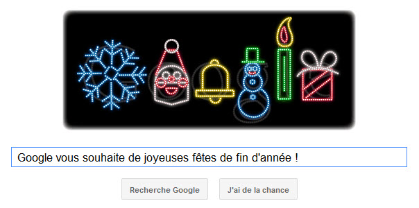 Google vous souhaite de joyeuses fêtes de fin d'année !