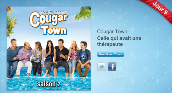 12 jours cadeaux iTunes – Jour 9 : le 1er épisode de la saison 2 de « Cougar Town »
