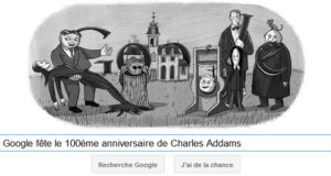 Google fête le 100ème anniversaire de Charles Addams