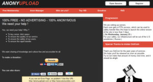 AnonyUpload, un Megaupload version Anonymous!?