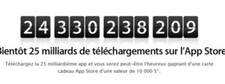 Gagnez 10 000$ en téléchargeant la 25 milliardième application sur l'AppStore