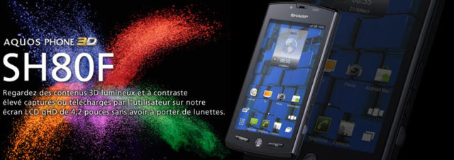 Test du Smartphone Sharp Aquos Phone SH80F 3D