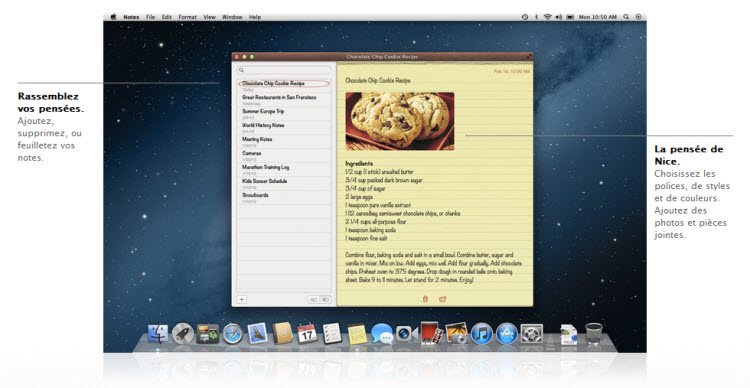 Notes OS X Mountain Lion
