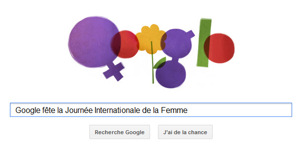 Google fête la Journée Internationale de la Femme