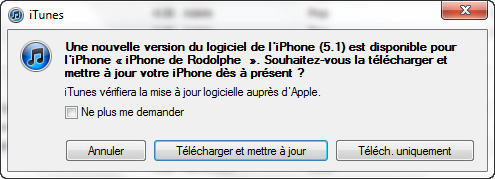 Pas à pas du jailbreak tethered de iOS 5.1 avec redsn0w