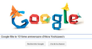 Google fête le 101ème anniversaire d'Akira Yoshizawa's