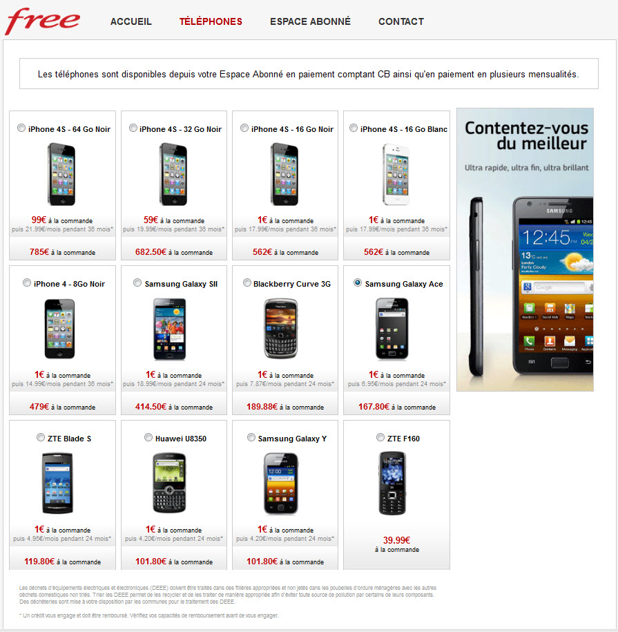 Free Mobile : les iPhone 4 et iPhone 4S enfin disponibles!