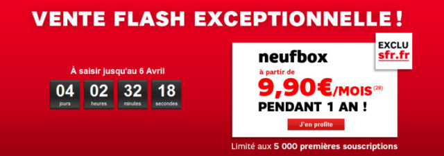 SFR casse les prix de ses offres Neufbox ADSL et Fibre