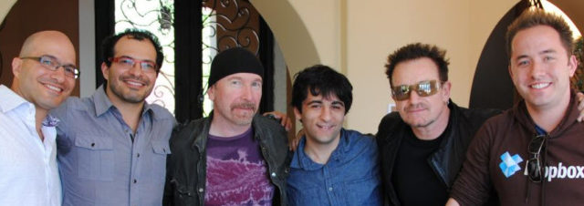 Bono et The Edge du groupe U2 investissent dans Dropbox