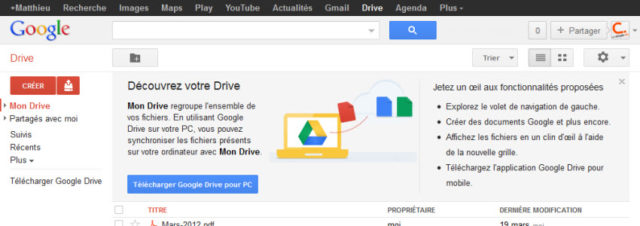 Google Drive remplace Google Documents pour ceux ayant choisis ce nouveau service