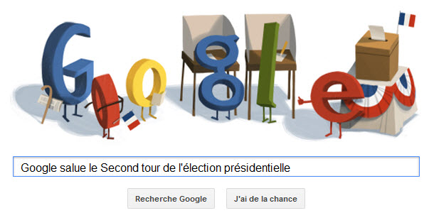 Google salue le Second tour de l'élection présidentielle