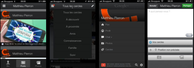 Une mise à jour très réussie de l'application Google+ pour iOS