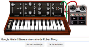 Google fête le 78ème anniversaire de Robert Moog