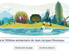 Google fête le 300ème anniversaire de Jean-Jacques Rousseau