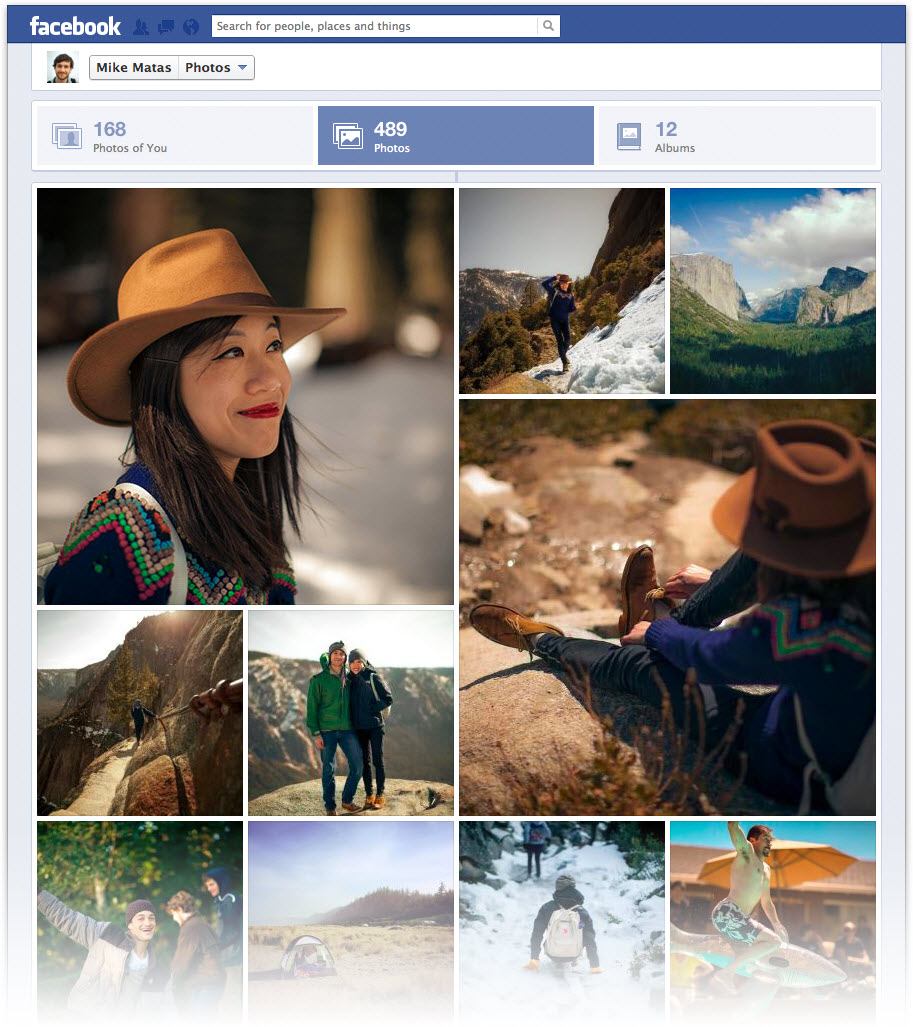 Facebook : une nouvelle présentation pour les photos