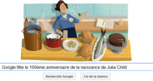 Google fête le 100ème anniversaire de la naissance de Julia Child