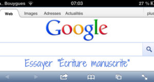 Google : l'écriture manuscrite maintenant disponible sur Google.fr