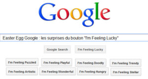 Easter Egg Google : les surprises du bouton "I'm Feeling Lucky"