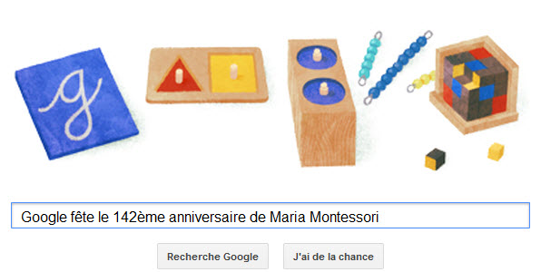 Google célèbre le 142ème anniversaire de Maria Montessori