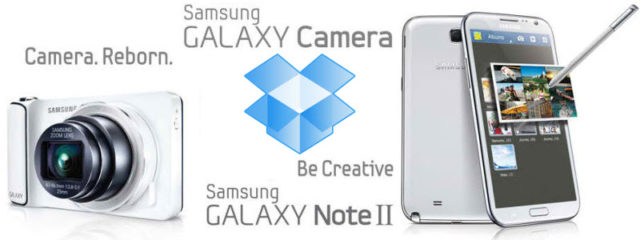 Dropbox s'associe de nouveau à Samsung en offrant 50Go pour le Galaxy Note 2 et le Galaxy Camera