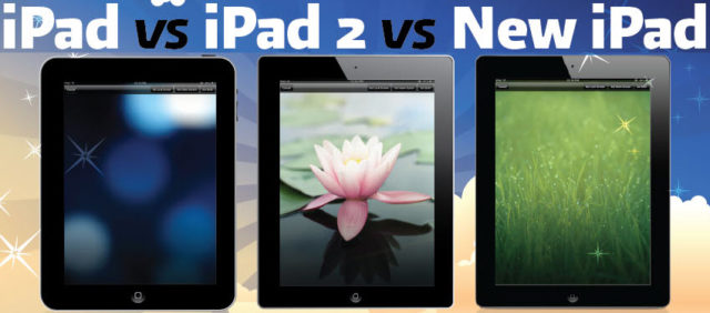 iPad vs iPad 2 vs Nouvel iPad (iPad 3) [infographie]
