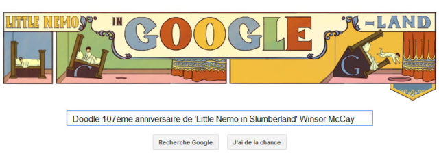 Google fête le 107ème anniversaire de 'Little Nemo in Slumberland' de Winsor McCay