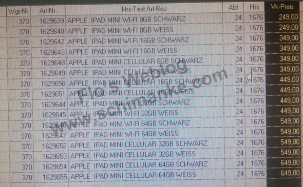 #iPadMini : présentation le 23 octobre de 16 modèles?