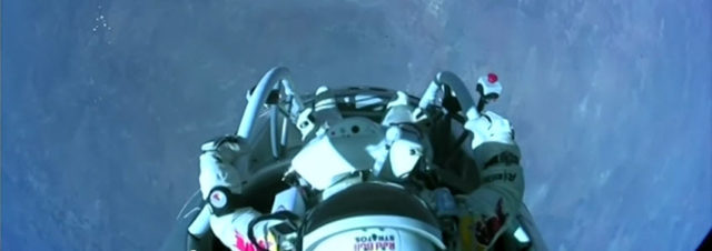 Revivez l'exploit Félix Baumgartner, le 1er homme à avoir franchi le mur du son en chute libre!