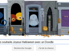 Google vous souhaite Joyeux Halloween avec un Doodle